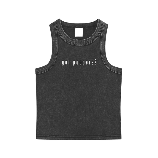 got poppers? ribbed tank